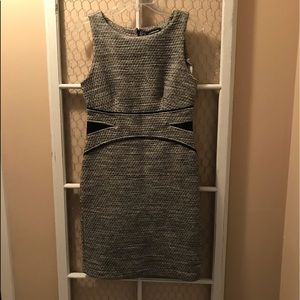 EUC Liz Claiborne black white dress sz 4